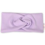 Baby Nellys Hand Made Dvouvrstvá žebrovaná čelenka lila – Hledejceny.cz