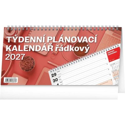 NOTIQUE Plánovací řádkový stolní 25 × 12,5 cm 2027 – Zboží Mobilmania