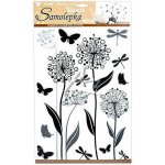 Anděl 10188 Samolepky na zeď květiny s glitry 41 x 29 cm – Zboží Dáma