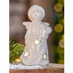 Gilde Anděl LED – motiv anděla Emiliel, 16 cm – Sleviste.cz