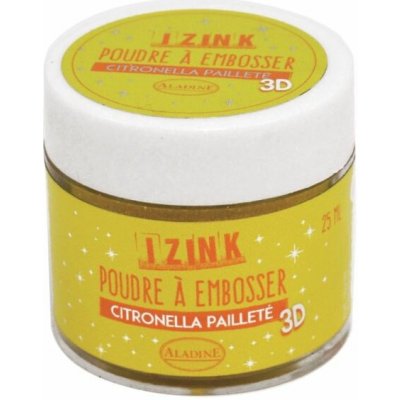 Aladine Prášek na embosing 25 mn žlutá třpytivá – Zboží Dáma Aladine Prášek na embosing 25 mn žlutá třpytivá – Zboží Dáma