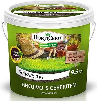 HORTICERIT Hnojivo na trávník 3v1 9,5 kg