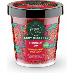 Organic Shop Body Desserts tělový peeling Jahodový džem 450 ml
