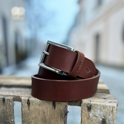 VAGUS pánský pásek kožak hnědý – Zboží Dáma