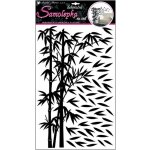 Anděl Přerov Samolepky na zeď bambus černý s lístky 50x32cm – Zbozi.Blesk.cz