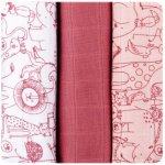 XKKO Organic z biobavlny 70 × 70 Staré časy Safari Mesa Rose MIX 3 ks – Zbozi.Blesk.cz