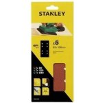 Stanley Brusné papíry pro vibrační brusku 93 x 230 mm děrované, 2x P80, 2x P120, 1x 240, Bosch - ST-STA31597-XJ – Hledejceny.cz