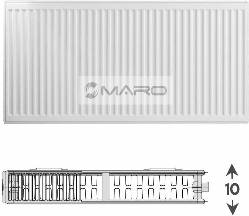 Korado Radik VK 22 600 x 1400 mm 22060140-E0-0010