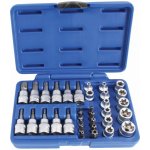 Sada ASTA TORX nástrčné a zástrčné hlavice a bity 3/8", různé rozměry, 34 ks – Zboží Dáma