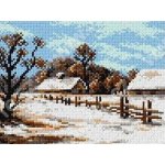 Předloha vyšívací 18 x 24 cm 2096 zimní krajina – Hledejceny.cz