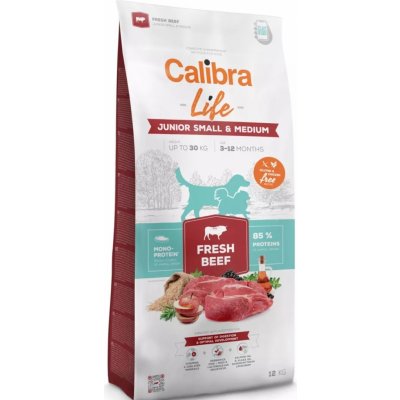 Calibra Life Junior Small & Medium Fresh Beef 2,5 kg