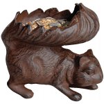 Esschert Design Krmítko veverka "Wild on Wildlife" 15 x 12 x 13 cm litina – Hledejceny.cz