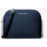 Michael Kors dámská kožená kabelka crossbody Jet Set Travel Medium Dome modrá – Hledejceny.cz