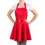 Froster Šatová retro zástěra Nitly Červená – Zboží Dáma