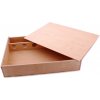 Úložný box ČistéDřevo Dřevěná krabička na 4 vína