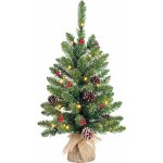 Black Box Trees Umělý vánoční stromeček Creston juta s námrazou 20 LED 60 cm – Hledejceny.cz