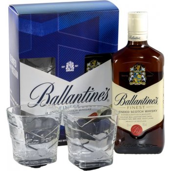 Ballantine’s 40% 0,7 l (dárkové balení 2 sklenice)