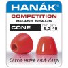 Výroba nástrahy Hanák Competition Konické hlavičky CONE Fluo Red 5 mm 10 ks