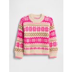 Gap Baby svetr Fair Isle Růžová – Sleviste.cz