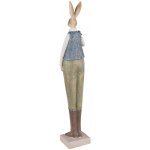 Dekorace vysoká socha zajíc s mrkví 6*5*36 cm – Hledejceny.cz