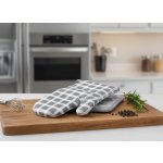 Kuchyňský SET rukavice/chňapka COCINE šedá 18x30 cm/20X20 cm ESSEX, 100% bavlna – Zbozi.Blesk.cz