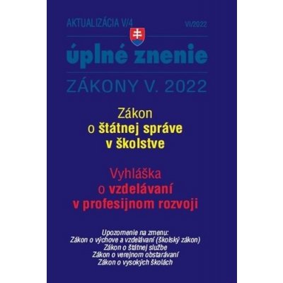 Aktualizácia V/4 2022 – štátna služba, informačné technológie verejnej správy – Hledejceny.cz