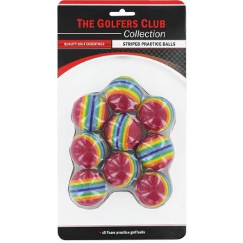 Golfers Club Striped Practice Ball