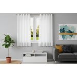 Dekorační záclona s kroužky BASIC bílá 145x170 cm (cena za 1 kus) MyBestHome – Zboží Dáma