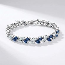 Elanis Jewel Náramek Aphrodite Royal Blue s modrými krystaly Swarovski EJ00488