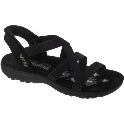 Dámské nazouvací sandály Skechers Slip-Ins: Reggae Slim - Stretch Flex 163460-BBK – Sleviste.cz