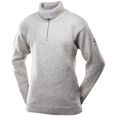 Devold Nansen Wool Zip Neck unisex svetr grey melange – Sleviste.cz