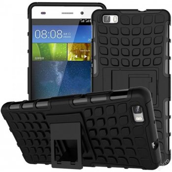 Pouzdro HCFM Odolný kryt s opěrkou Huawei Ascend P8 lite - Qz. 206248 černé