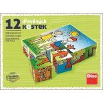 Dino obrázkové kostky Pejsek a kočička – Zboží Dáma