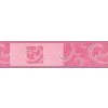 Impol Trade Samolepící bordura secesní vzor růžový 53032 10m x 5,3cm