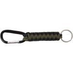 Přívěsek na klíče PARACORD s karabinou ZELENO černá – Zboží Dáma