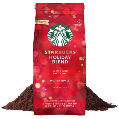 Starbucks Holiday Blend mleté kávy 190 g – Zboží Dáma