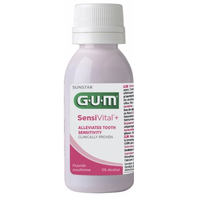 GUM SensiVital+ ústní voda výplach pro citlivé zuby 30 ml – Zboží Mobilmania
