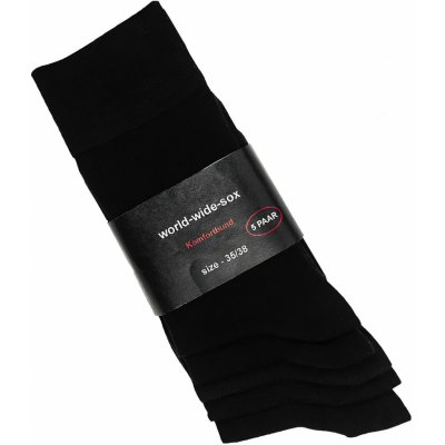 RS ponožky zdravotní 41021 vysoké bez gumiček černé