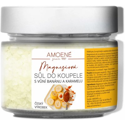 Amoené Magnesiová sůl do koupele s vůní banánu a karamelu 200 g – Hledejceny.cz