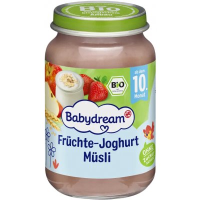 Babydream BIO ovocné pyré jogurt müsli 190 g – Zboží Dáma