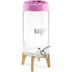 Kefirko Kombucha fermenter se stojánkem a výčepem 4 l Růžová – Zboží Mobilmania