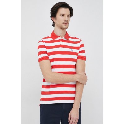 Ralph Lauren bavlněné polo tričko Polo červená