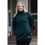 Italy fashion Mikinošaty LIVIA Tmavě zelená – Zboží Dáma