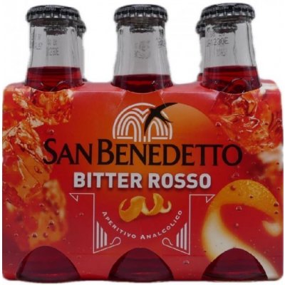 San Benedetto Bitter Rosso Nealkoholický Aperitiv 6 x 98 ml – Zbozi.Blesk.cz