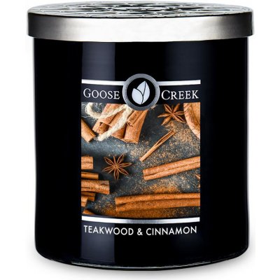 Goose Creek Candle Teakwood & Cinnamon 453 g – Hledejceny.cz