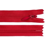 Spirálový zip skrytý YKK No 4 délka 60 cm, střední, 519 červená – Hledejceny.cz