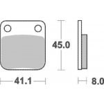 Brzdové destičky DP Brakes zadní KAWASAKI KX 65 rok 00-21 – Hledejceny.cz