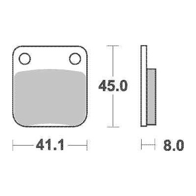 Brzdové destičky DP Brakes zadní KAWASAKI KX 65 rok 00-21 – Hledejceny.cz