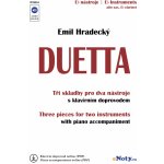 DUETTA Emil Hradecký + Audio Online Eb hlas skladby pro dva nástroje stejného ladění a klavír PDF – Zboží Dáma