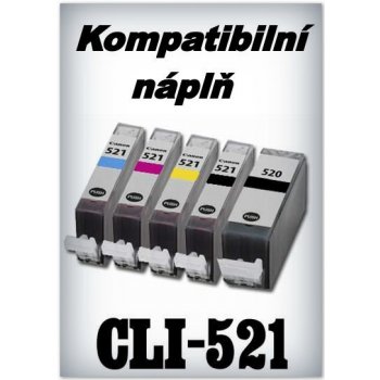 Handsome Canon - Náplň do tiskárny CLI-521C - cyan s čipem - kompatibilní